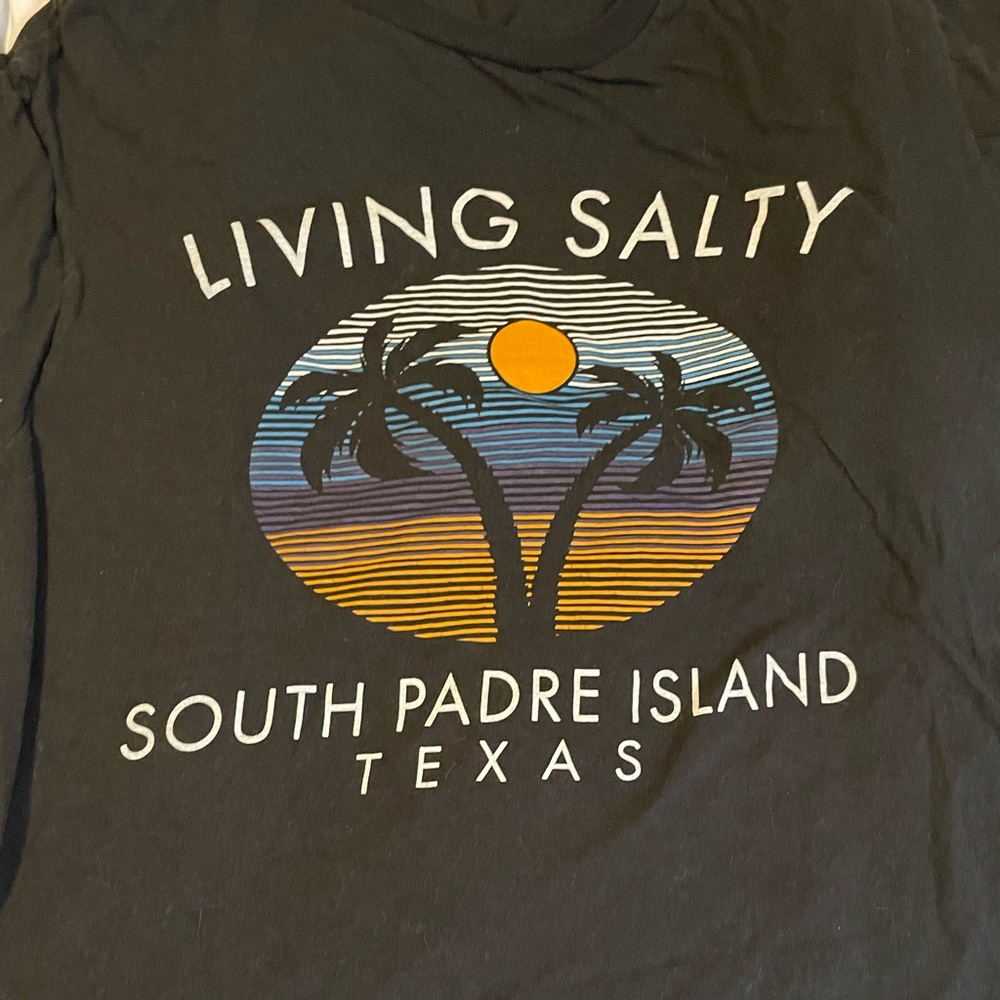 south padre shirt all black size medium
